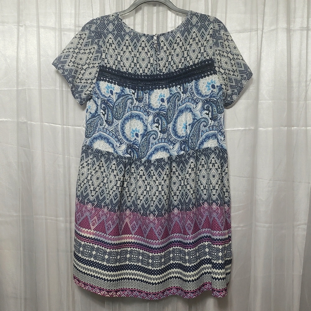 Umgee Sz Small Babydoll Dress Bohemian - Picture 7 of 13